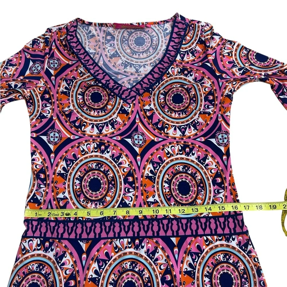 Macbeth Collection by Margaret Josephs Colorful Dress size Small